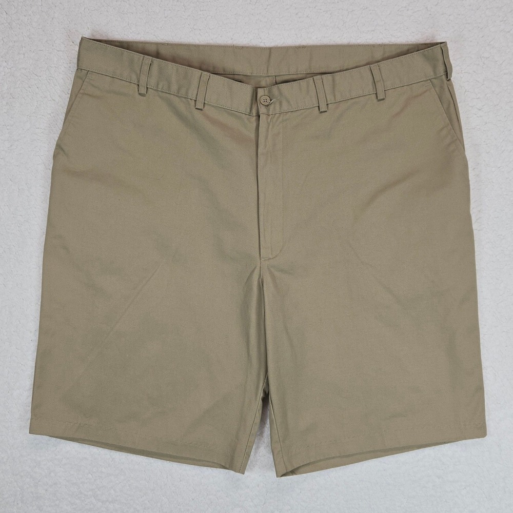 Edwards Garment Men's Khaki Big & Tall Chino Shorts Size 46 Utility Core